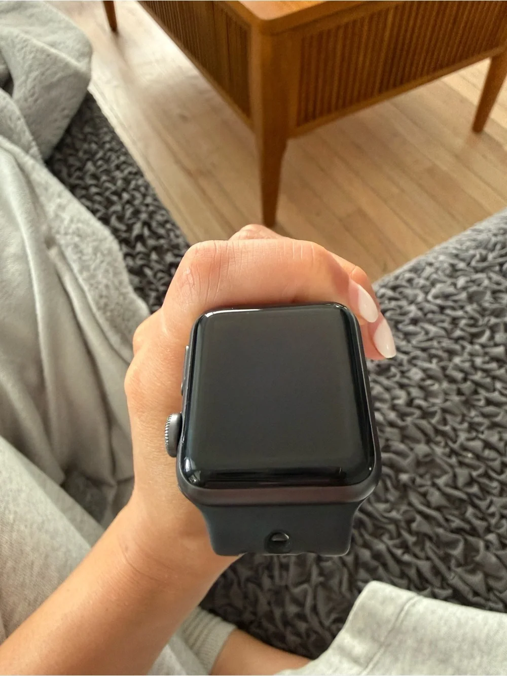 38MM Apple Watch NIKE SERIES 3 with Black Perforated Sport Band